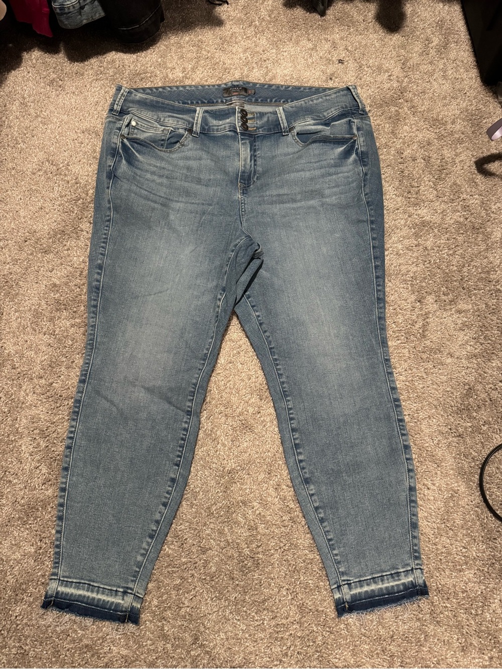 torrid Light Wash Skinny Jeans - Faded Blue Denim